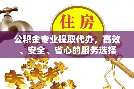 江夏公积金专业提取代办，高效、安全、省心的服务选择