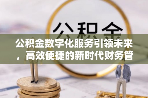 江夏公积金数字化服务引领未来，高效便捷的新时代财务管理
