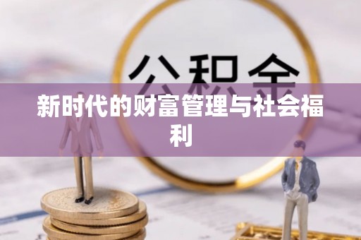 江夏新时代的财富管理与社会福利