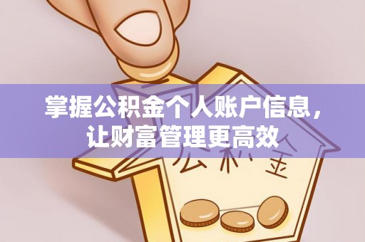 江夏掌握公积金个人账户信息，让财富管理更高效