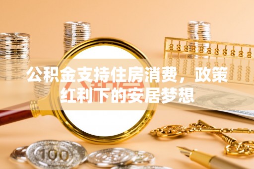 江夏公积金支持住房消费，政策红利下的安居梦想