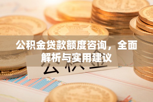 江夏公积金贷款额度咨询，全面解析与实用建议