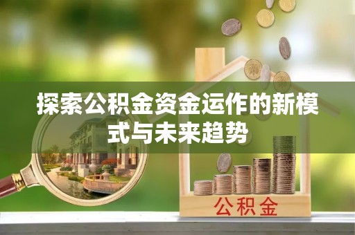 江夏探索公积金资金运作的新模式与未来趋势