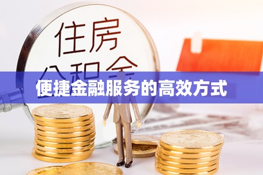 江夏便捷金融服务的高效方式