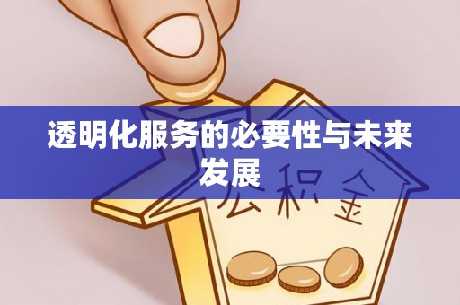 江夏透明化服务的必要性与未来发展